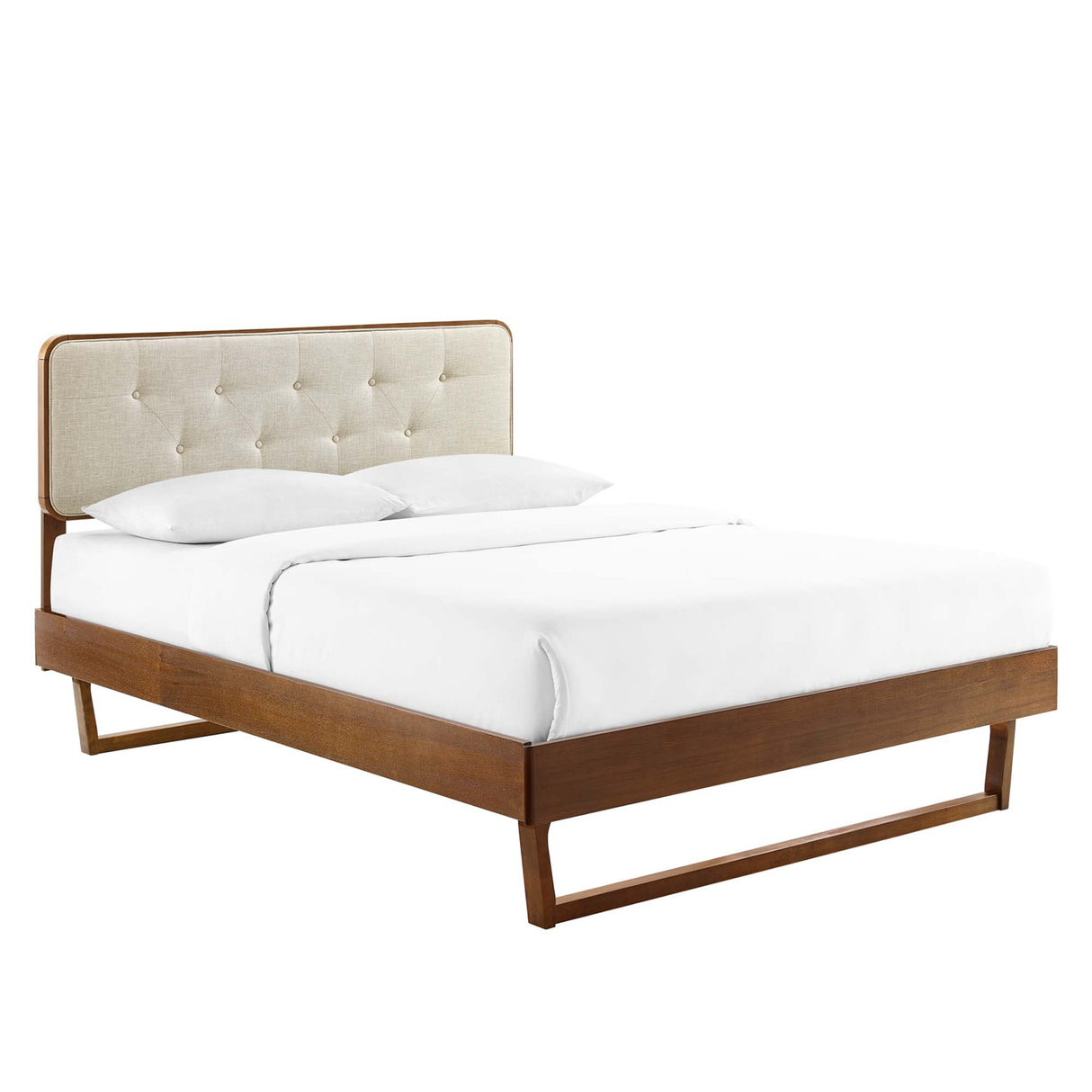 Bridgette Wood King Platform Bed With Angular Frame by Modway