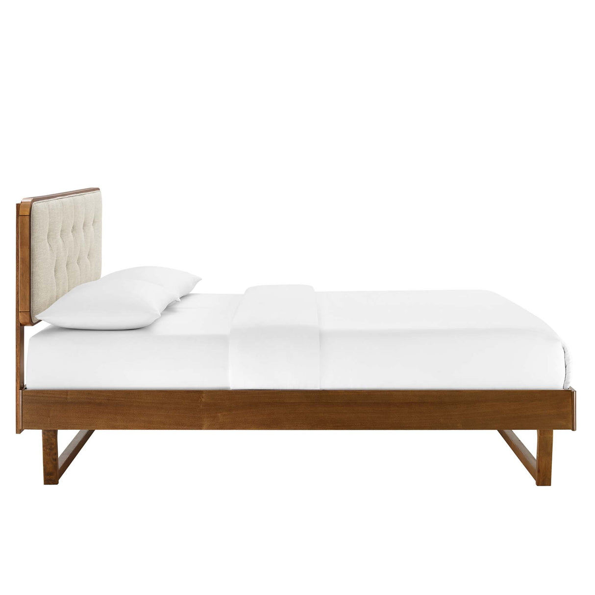 Bridgette Wood King Platform Bed With Angular Frame by Modway