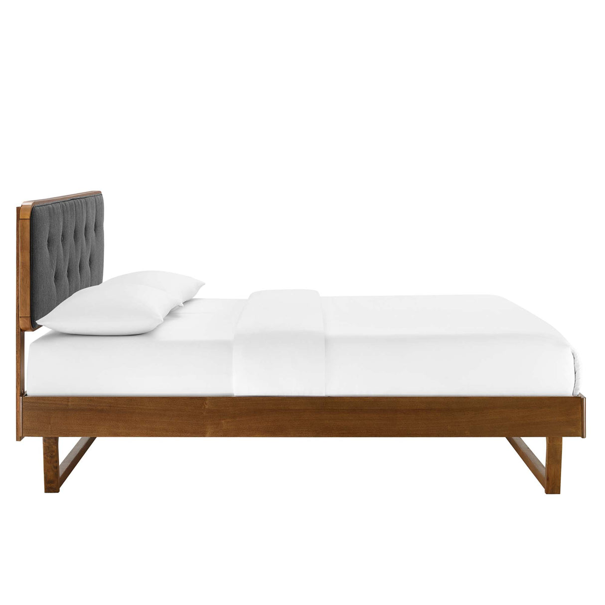 Bridgette Wood King Platform Bed With Angular Frame by Modway
