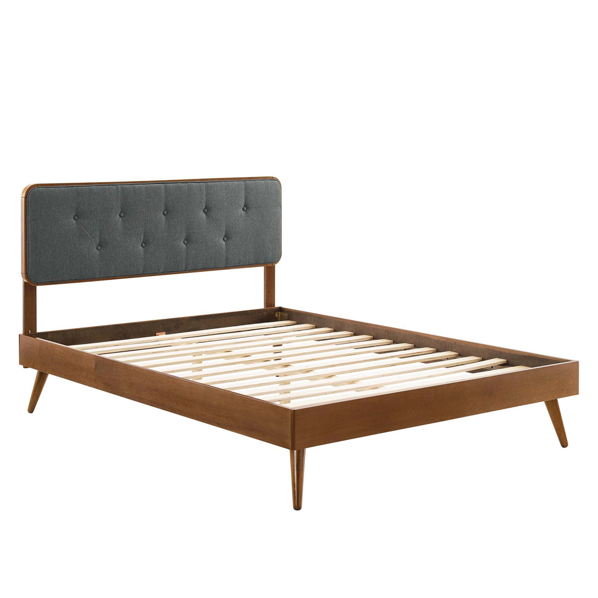 Bridgette Wood King Platform Bed with Splayed Legs by Modway