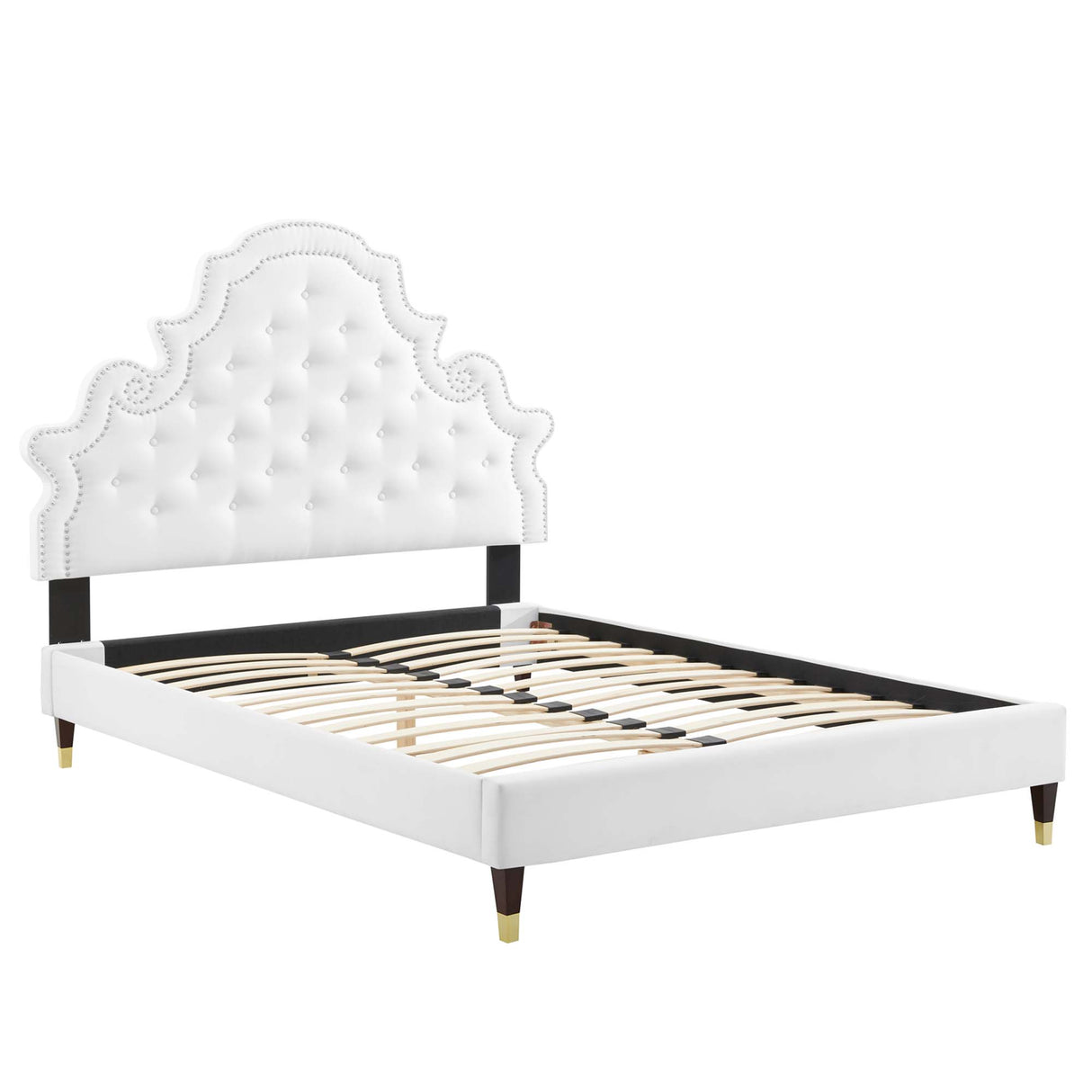 Gwyneth Tufted Performance Velvet Queen Platform Bed by Modway