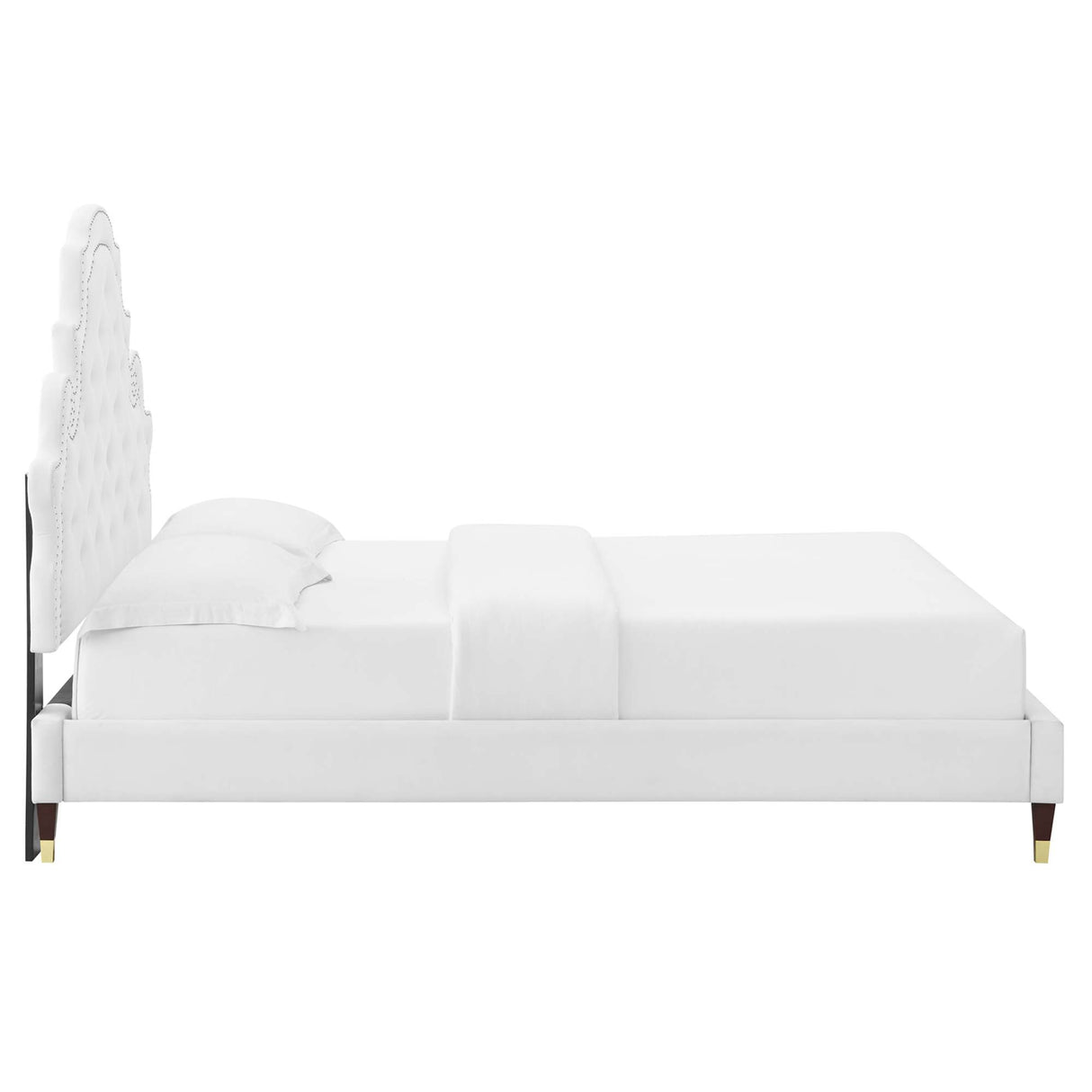 Gwyneth Tufted Performance Velvet Queen Platform Bed by Modway