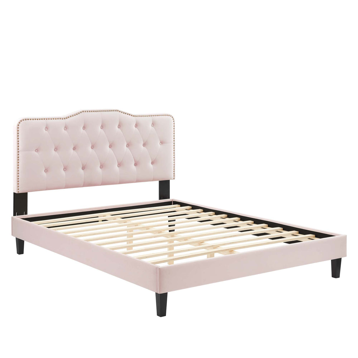 Amber Performance Velvet Queen Platform Bed by Modway