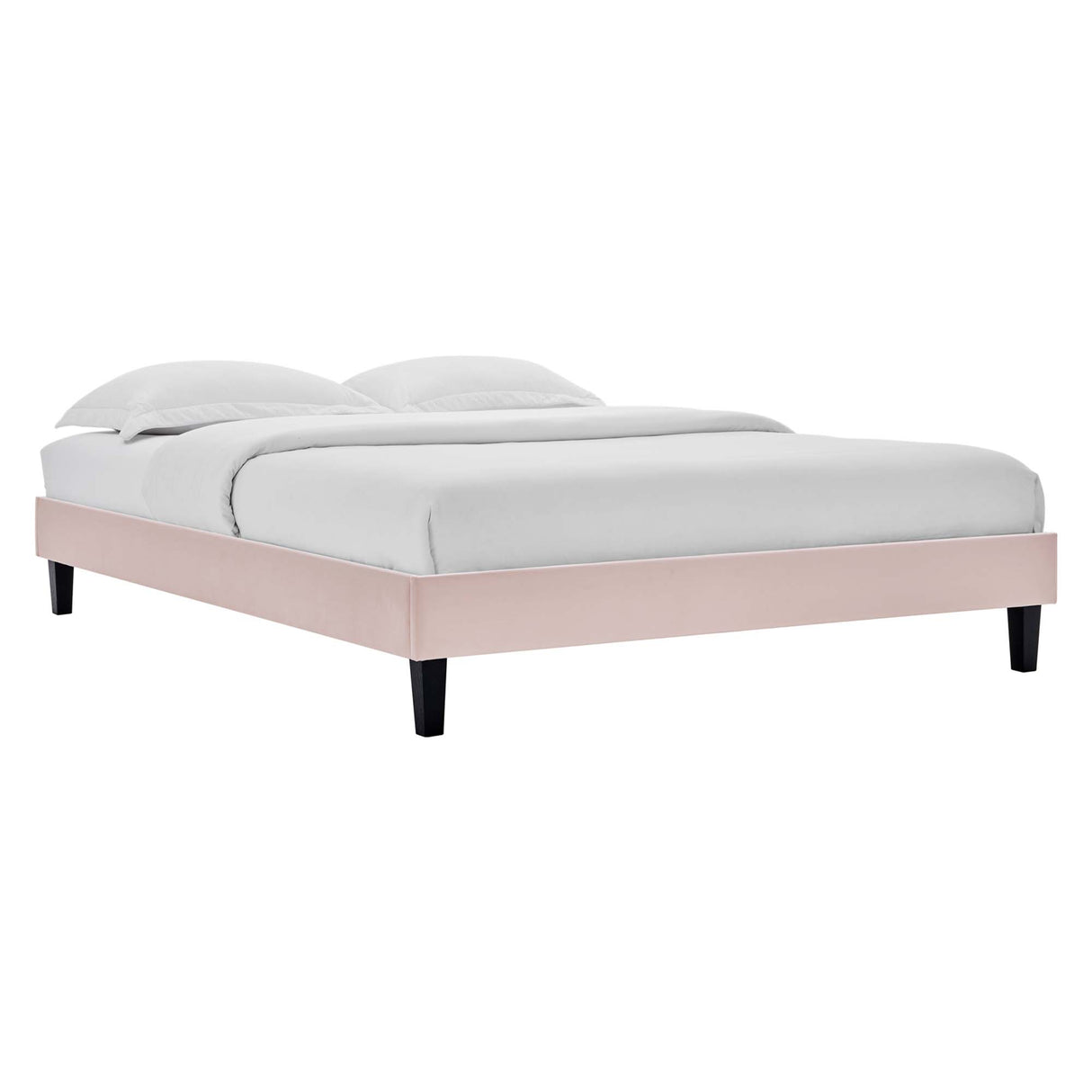 Amber Performance Velvet Queen Platform Bed by Modway