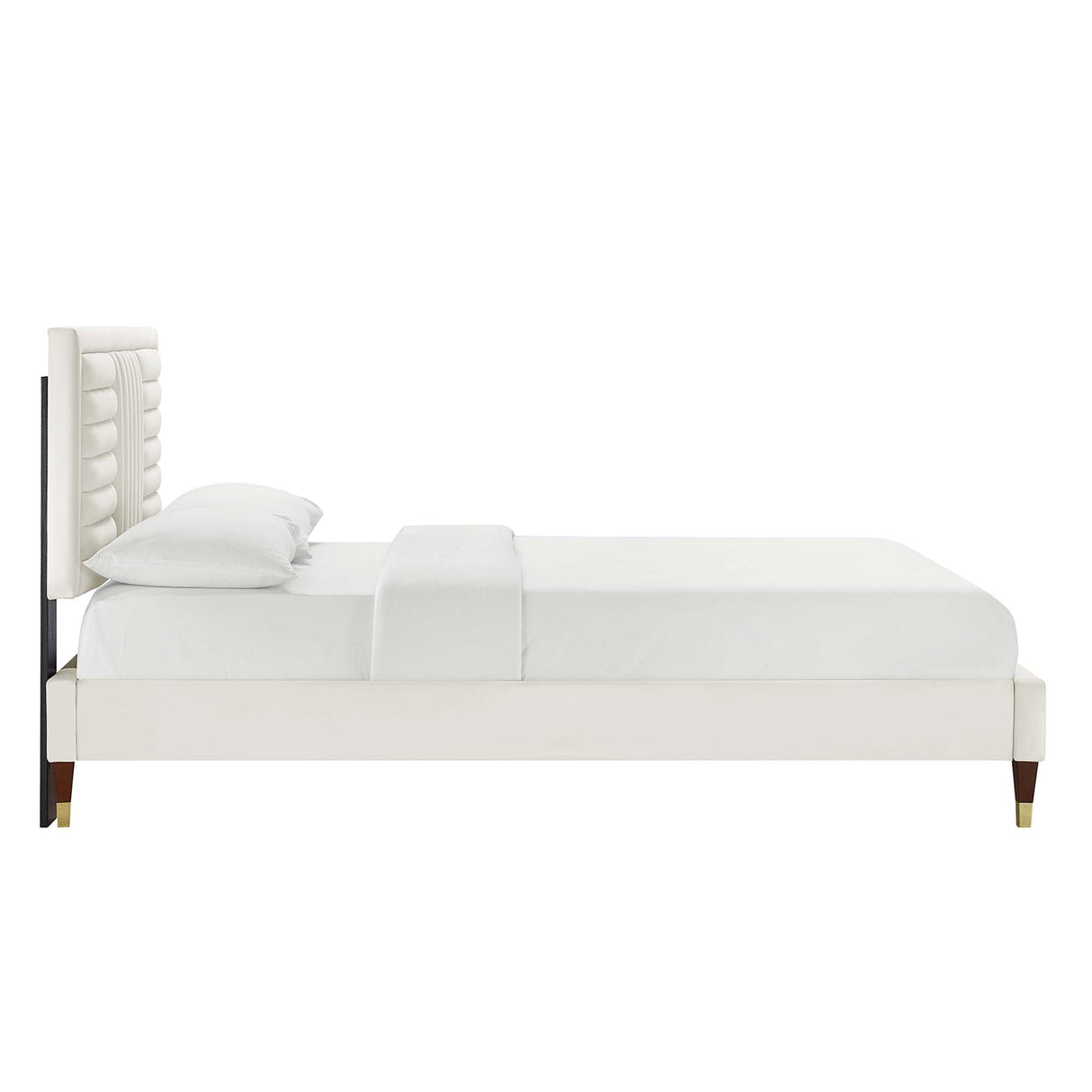 Sofia Channel Tufted Performance Velvet King Platform Bed by Modway