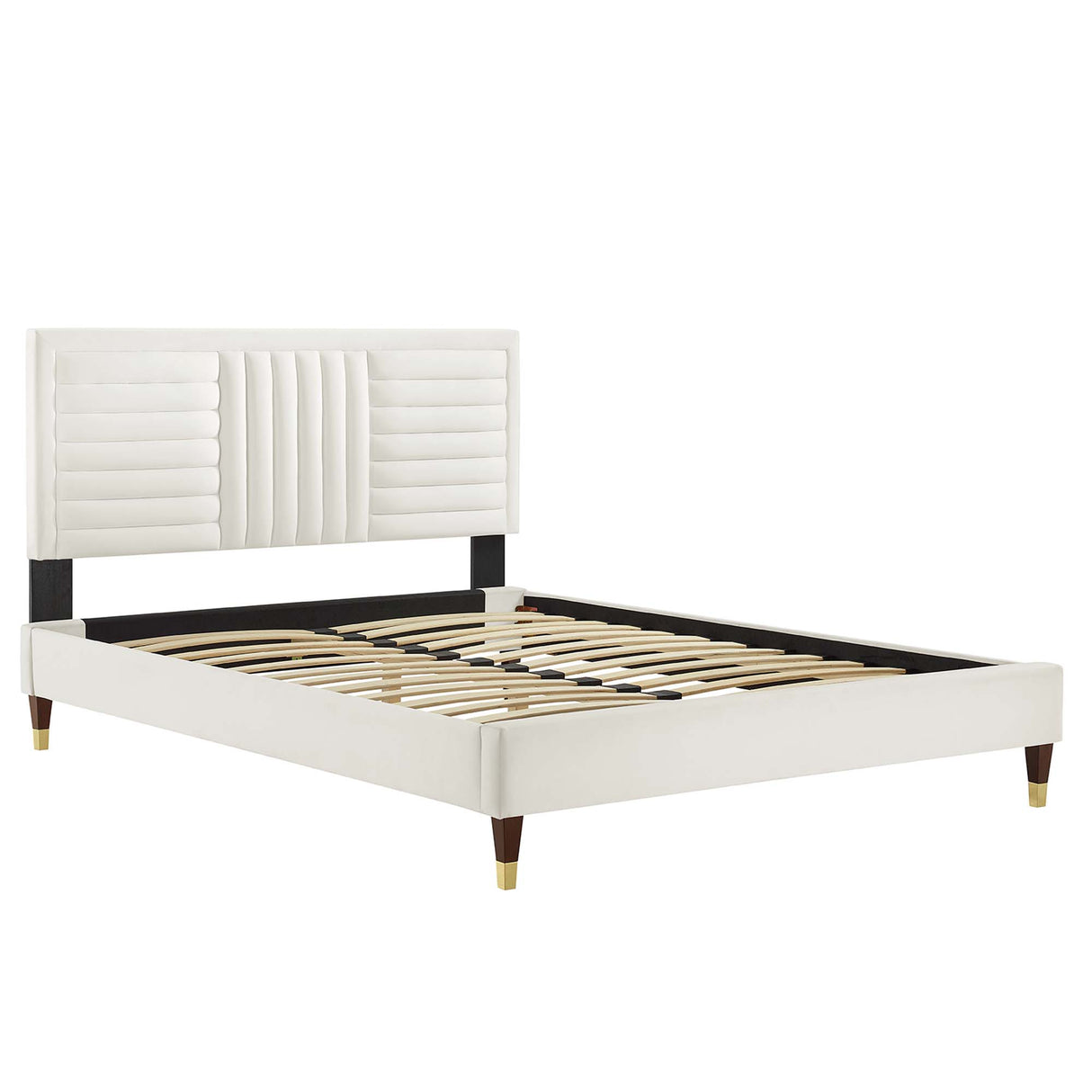 Sofia Channel Tufted Performance Velvet King Platform Bed by Modway