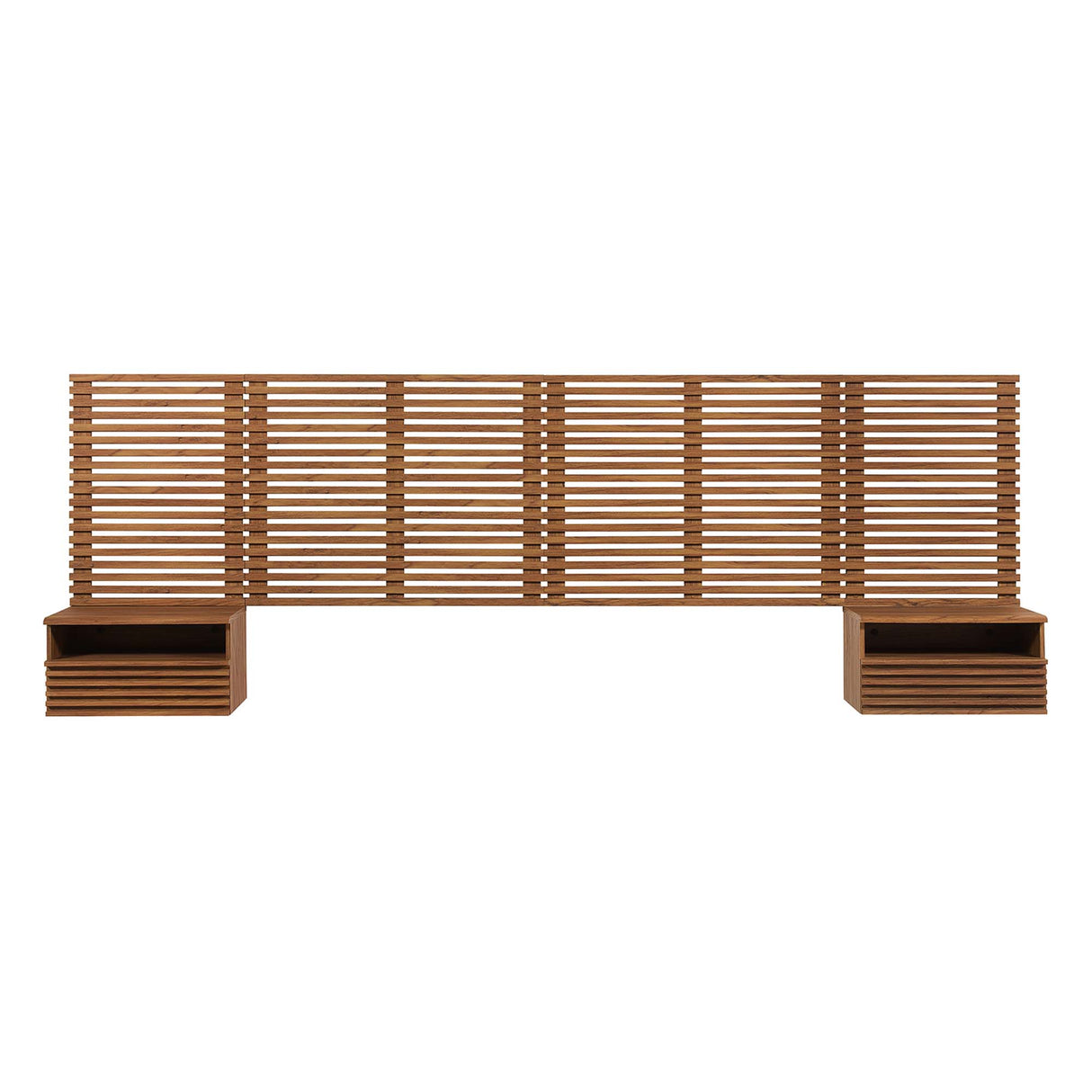 Render Wall Mount King Headboard and Nightstands by Modway