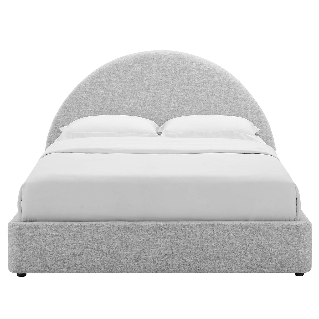 Resort Upholstered Fabric Arched Round Queen Platform Bed by Modway
