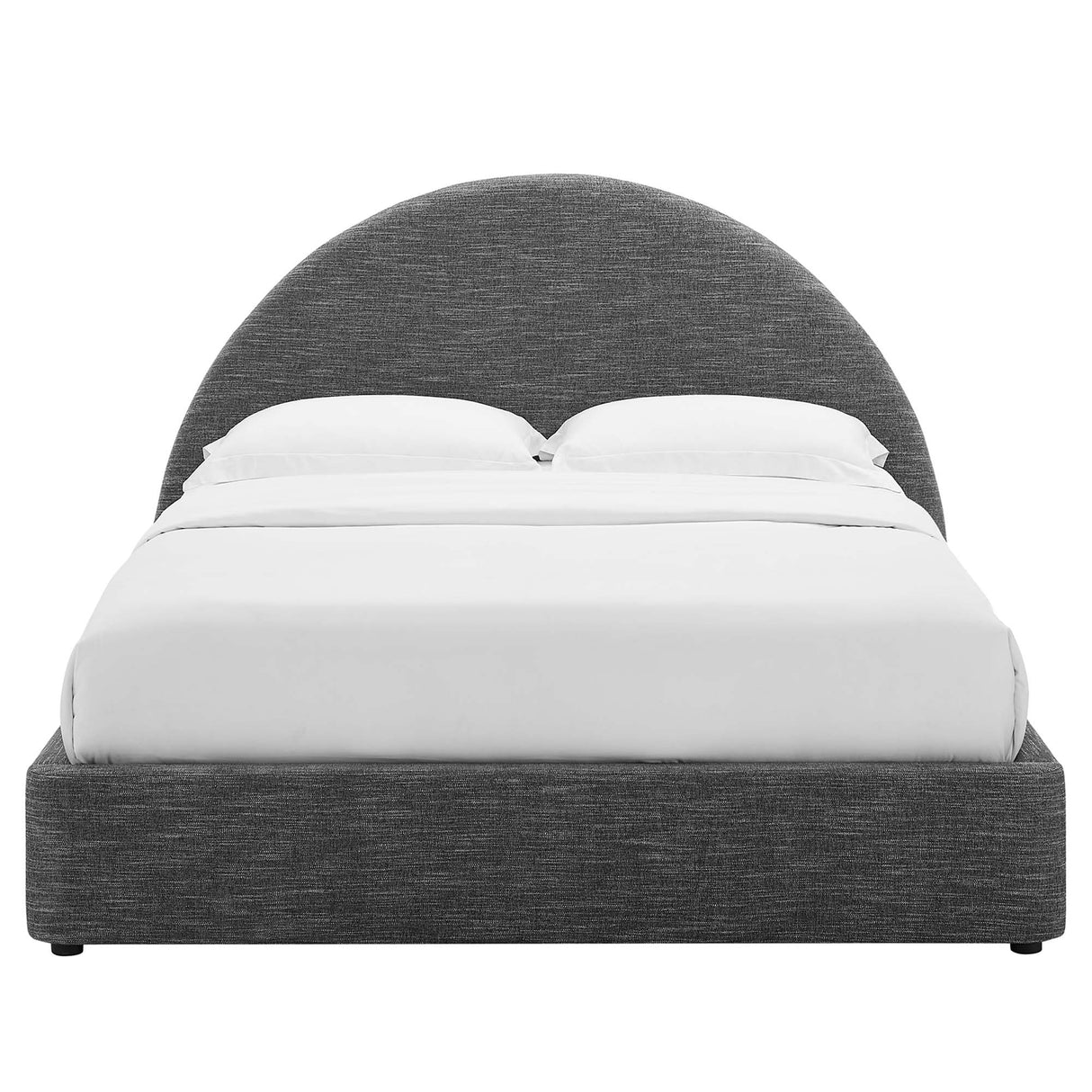 Resort Upholstered Fabric Arched Round Queen Platform Bed by Modway