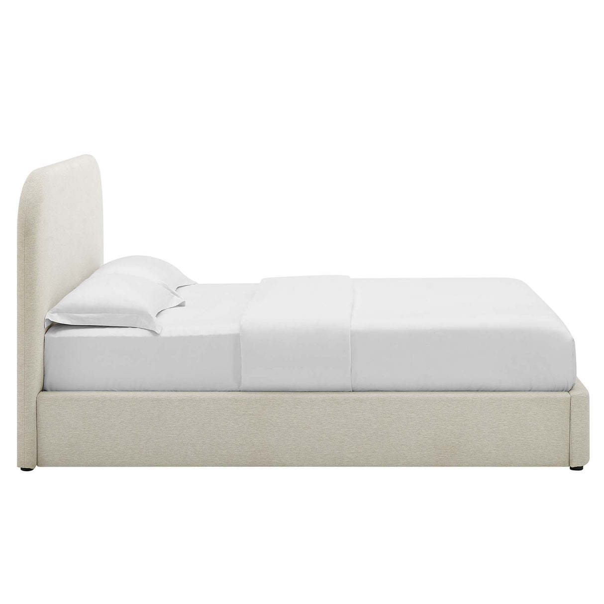 Keynote Upholstered Fabric Curved Full Platform Bed by Modway