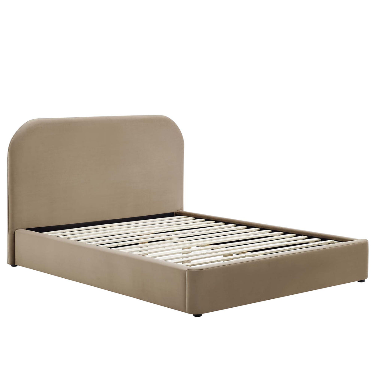 Keynote Performance Velvet Curved Full Platform Bed by Modway