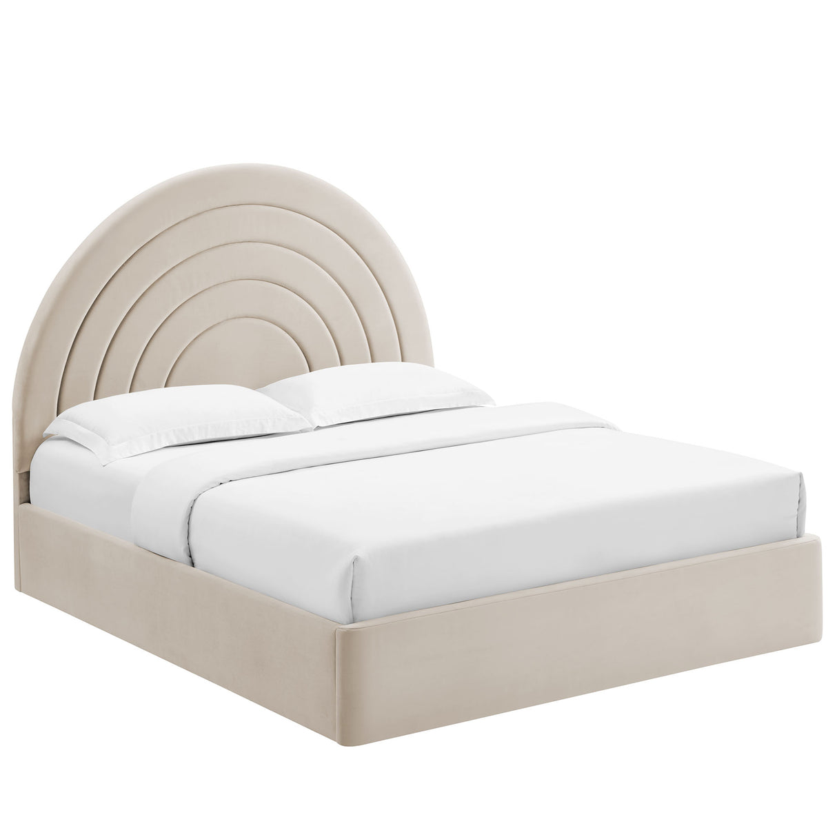 Solana Arched Performance Velvet King Platform Bed by Modway