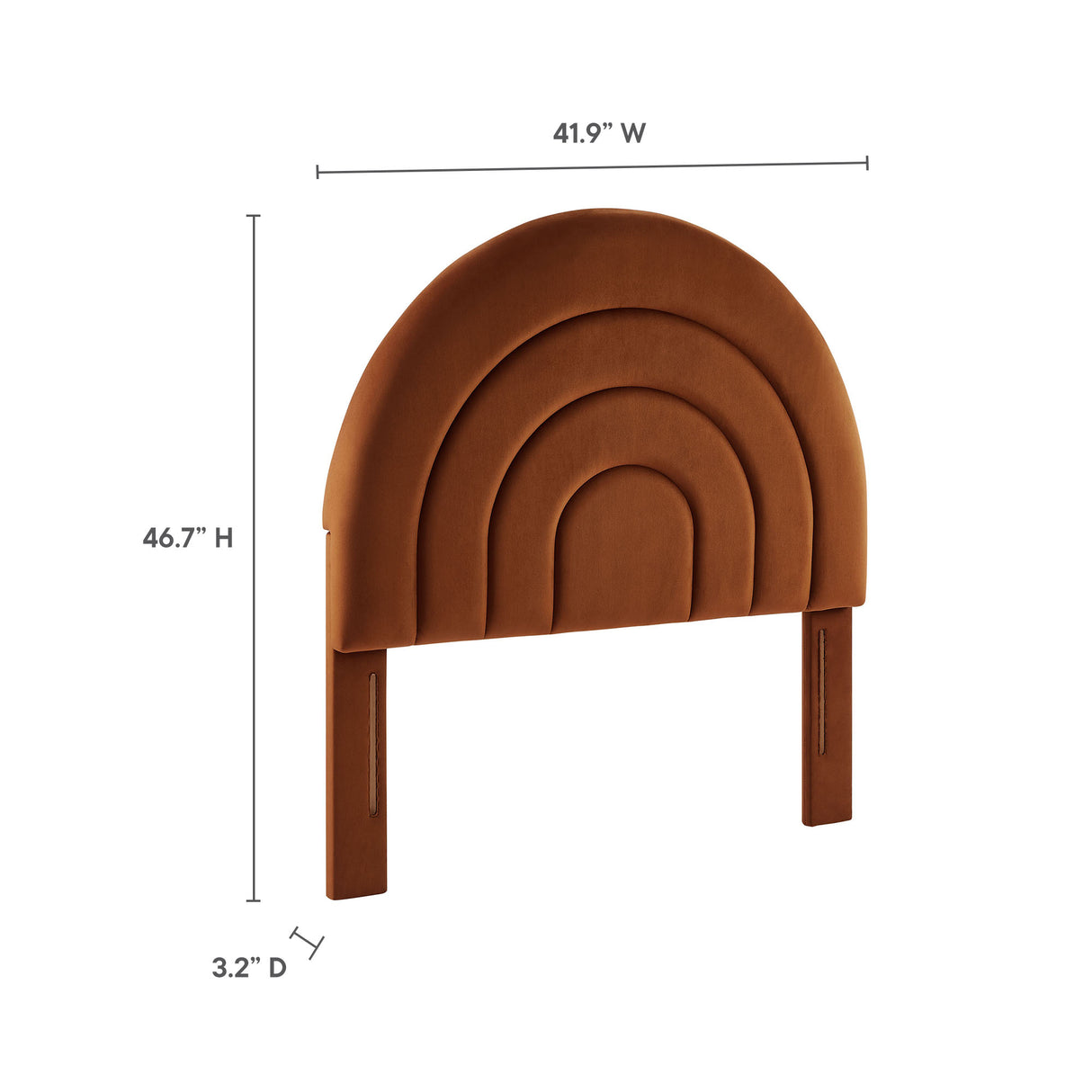 Solana Arched Performance Velvet Twin Headboard by Modway