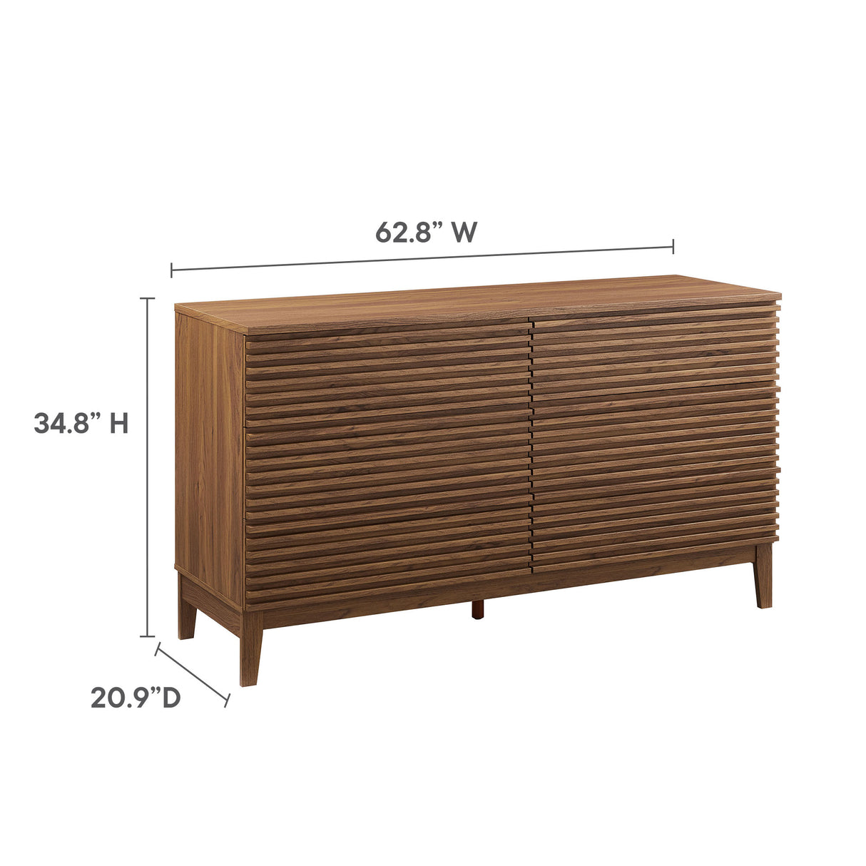 Render 63” 6-Drawer Dresser by Modway