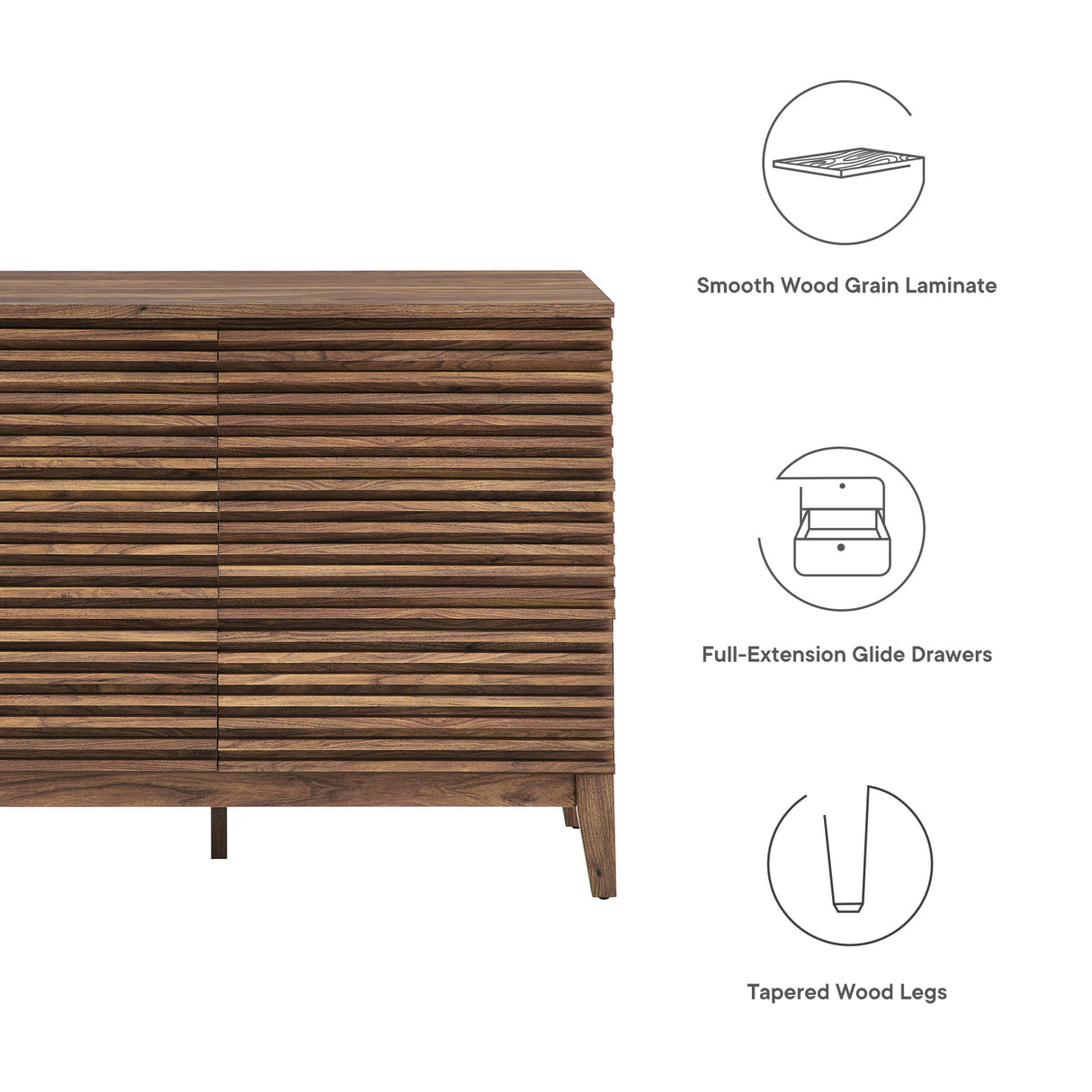 Render 47” 6-Drawer Dresser by Modway