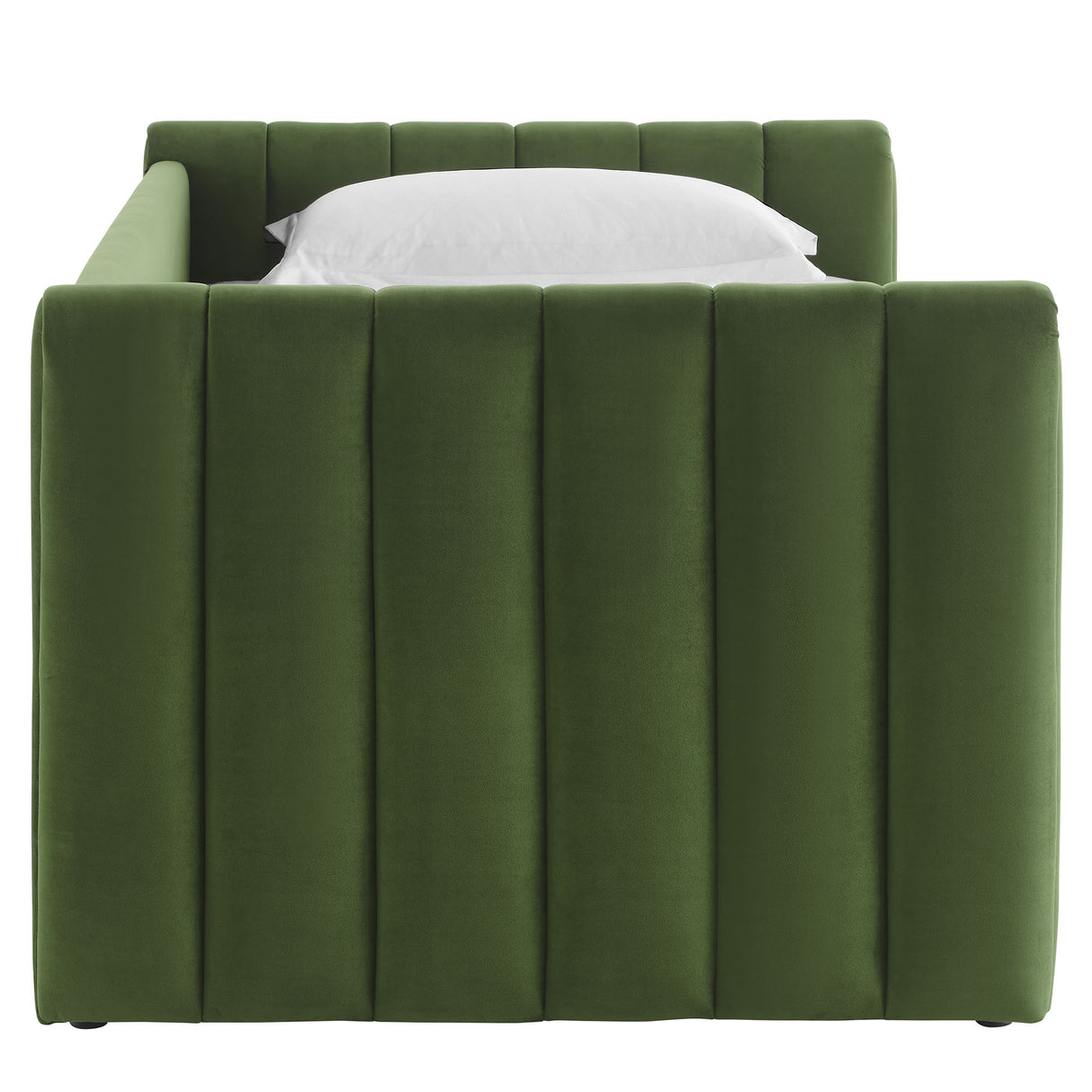 Veyla Channel Tufted Performance Velvet Twin Daybed With Trundle