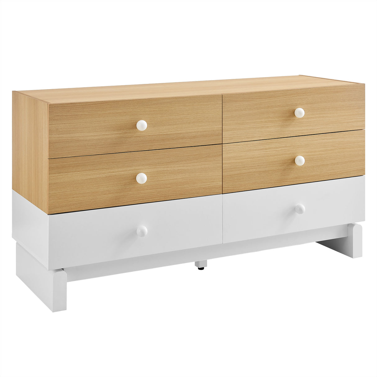 Nolia 6-Drawer Color Block Dresser by Modway