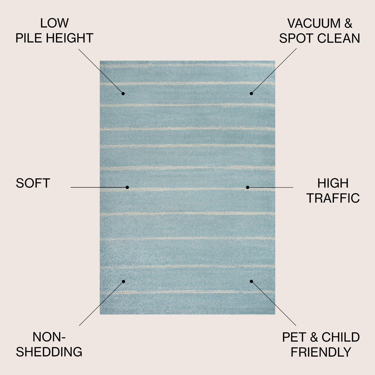 Williamsburg Minimalist Stripe Area Rug