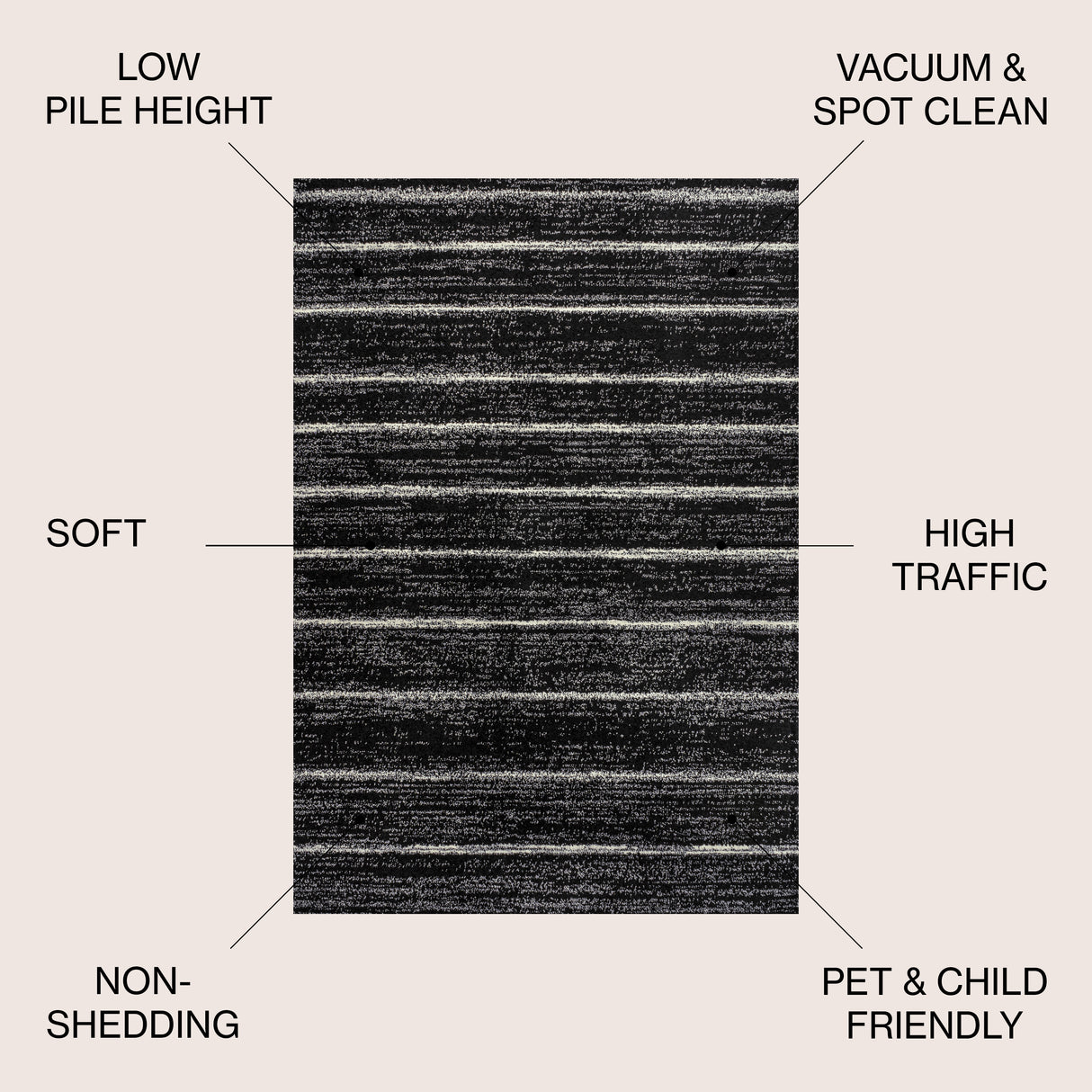 Williamsburg Minimalist Stripe Area Rug