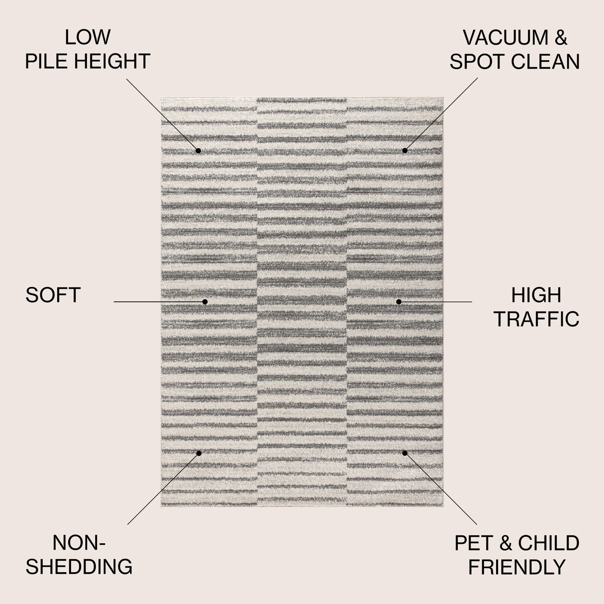Lyla Offset Stripe Area Rug