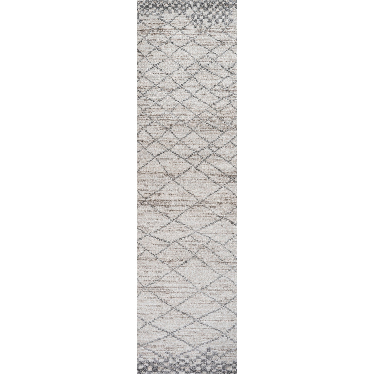 Asilah Moroccan Modern Diamond Runner Rug