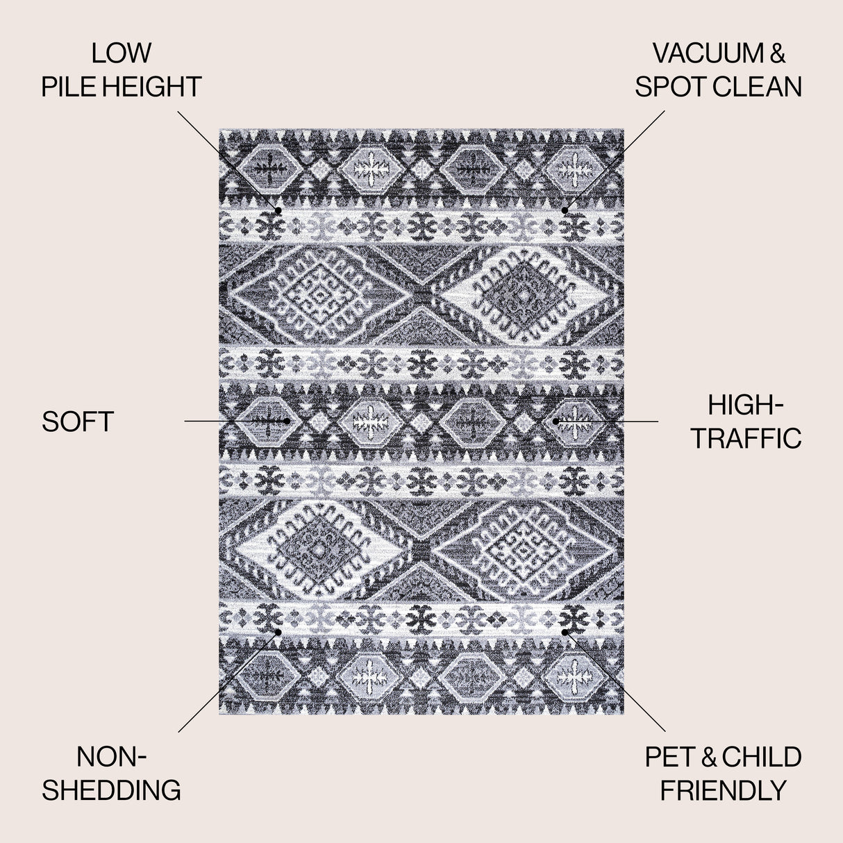 Sura Modern Kilim Geometric Area Rug