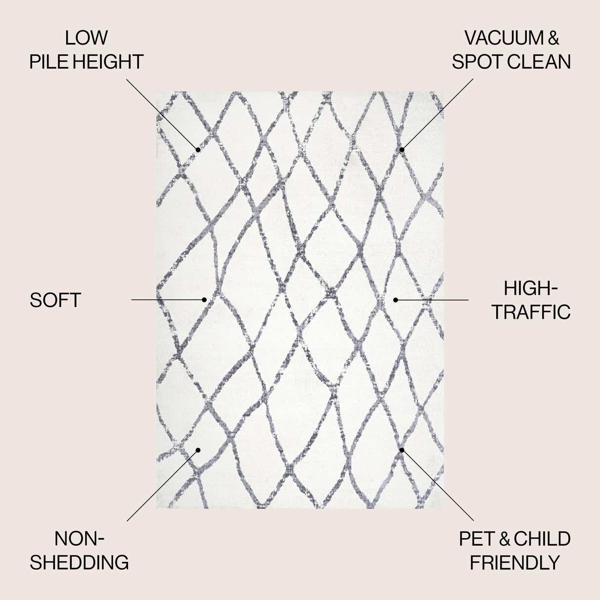 Illi Moroccan Diamond Trellis Area Rug