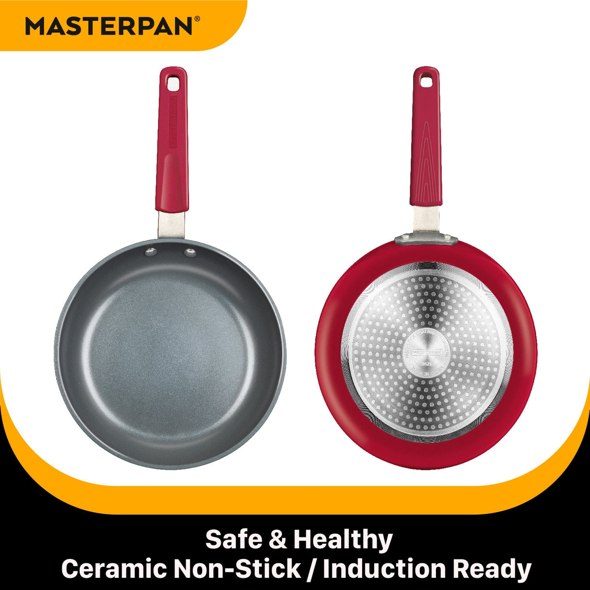 MASTERPAN Ceramic Nonstick Stovetop Oven Frypan & Skillet 9.5"