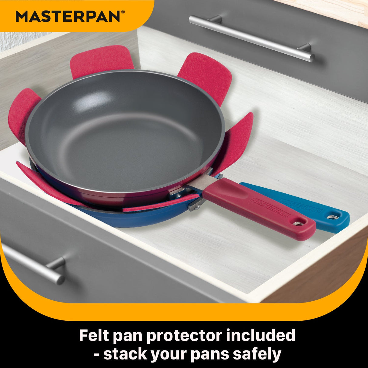 MASTERPAN Ceramic Nonstick Stovetop Oven Frypan & Skillet 9.5"