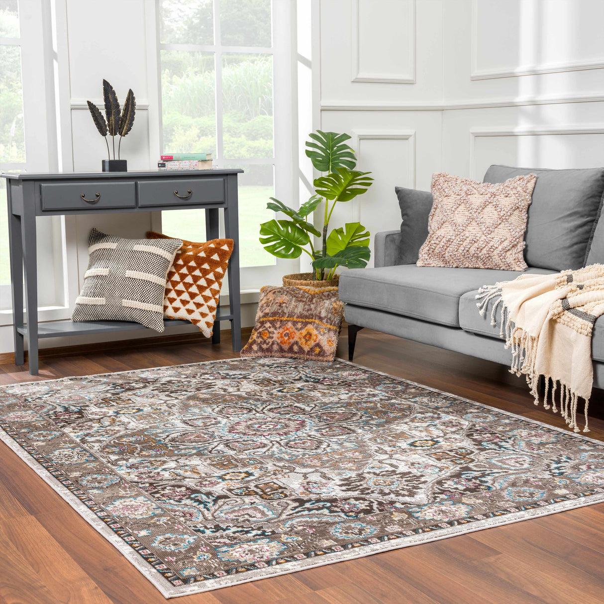 Mardin Brown Area Rug - Clearance