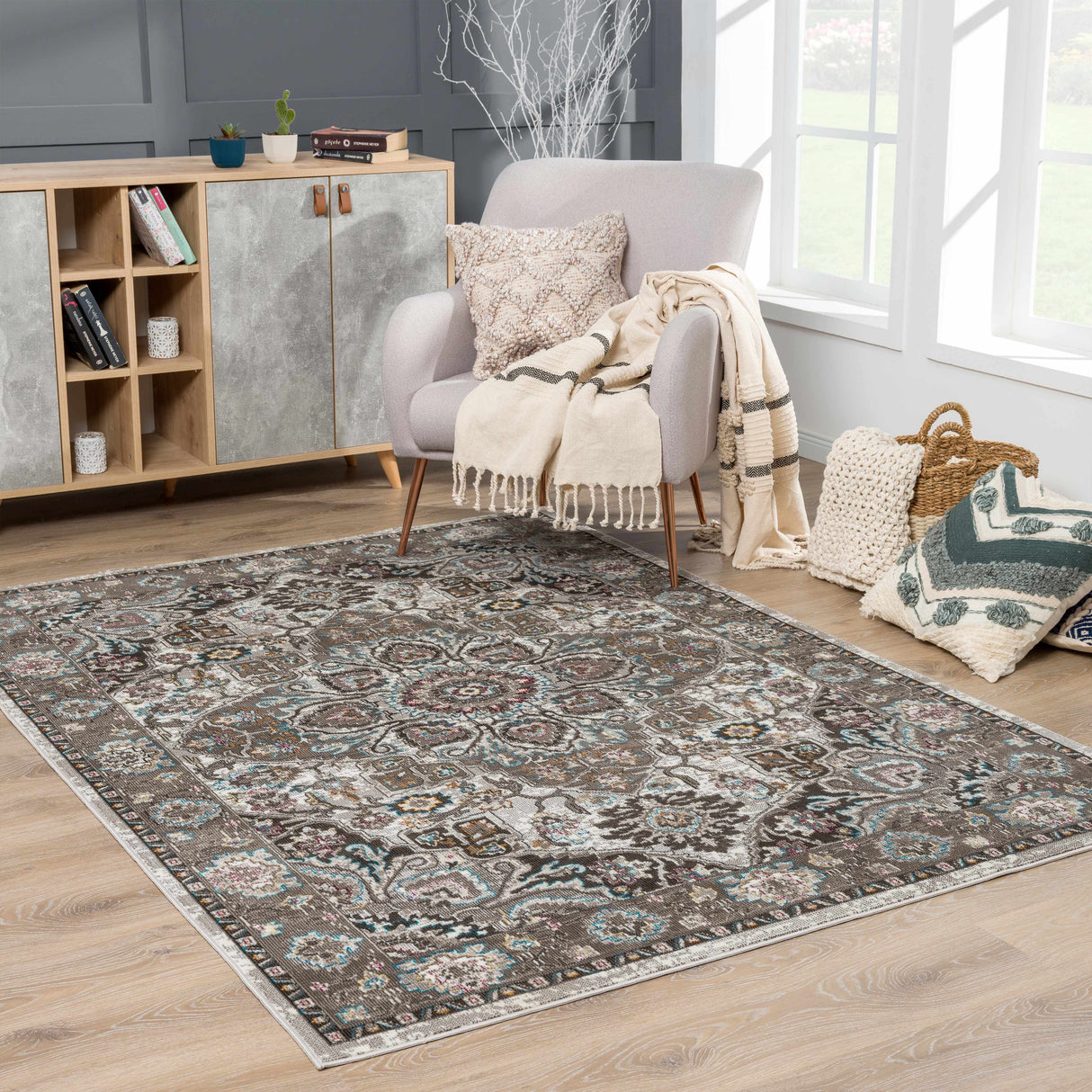 Mardin Brown Area Rug - Clearance