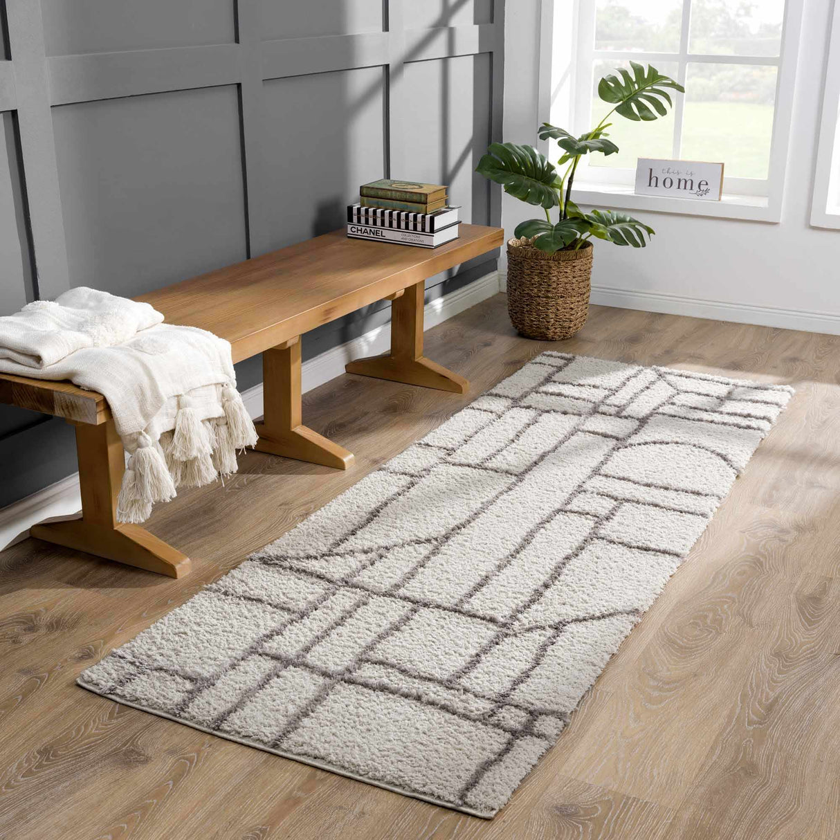 Andia Gray Area Rug - Clearance