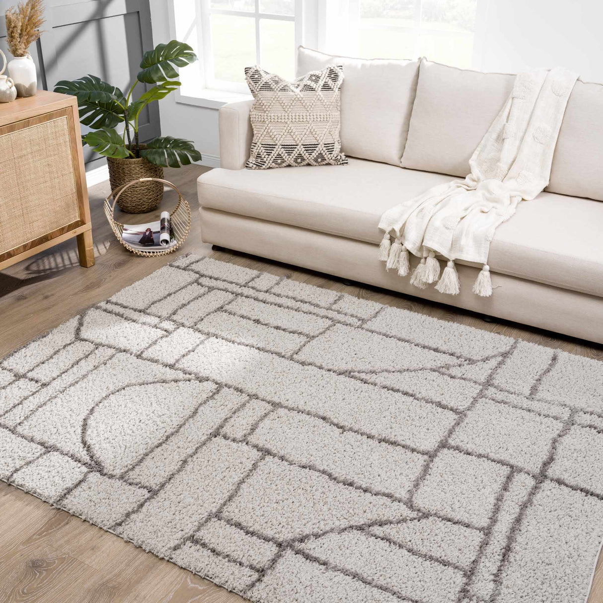 Andia Gray Area Rug - Clearance