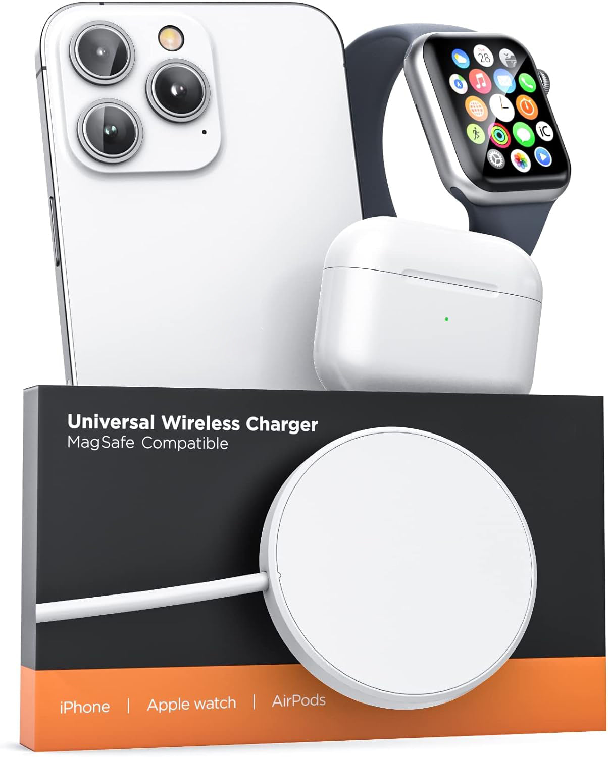 2-in-1-Charger-Desinged-for-iPhone-and-Apple-Watch-Combo-Magnetic-Dual-Sided-Charging-Compatible-with-MagSafe-(USB-C)-