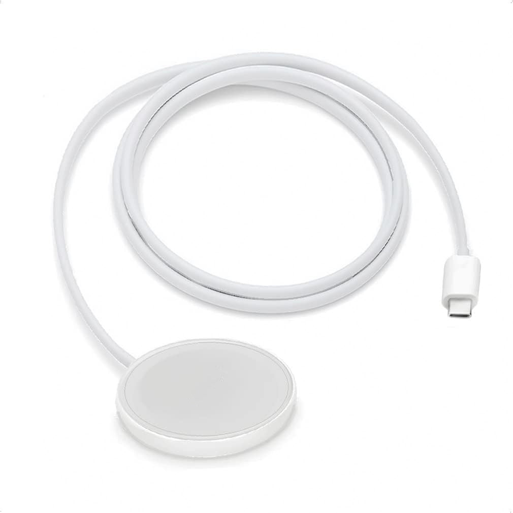 2-in-1 Charger Desinged for iPhone and Apple Watch Combo - Magnetic Dual Sided Charging Compatible with MagSafe (USB C)