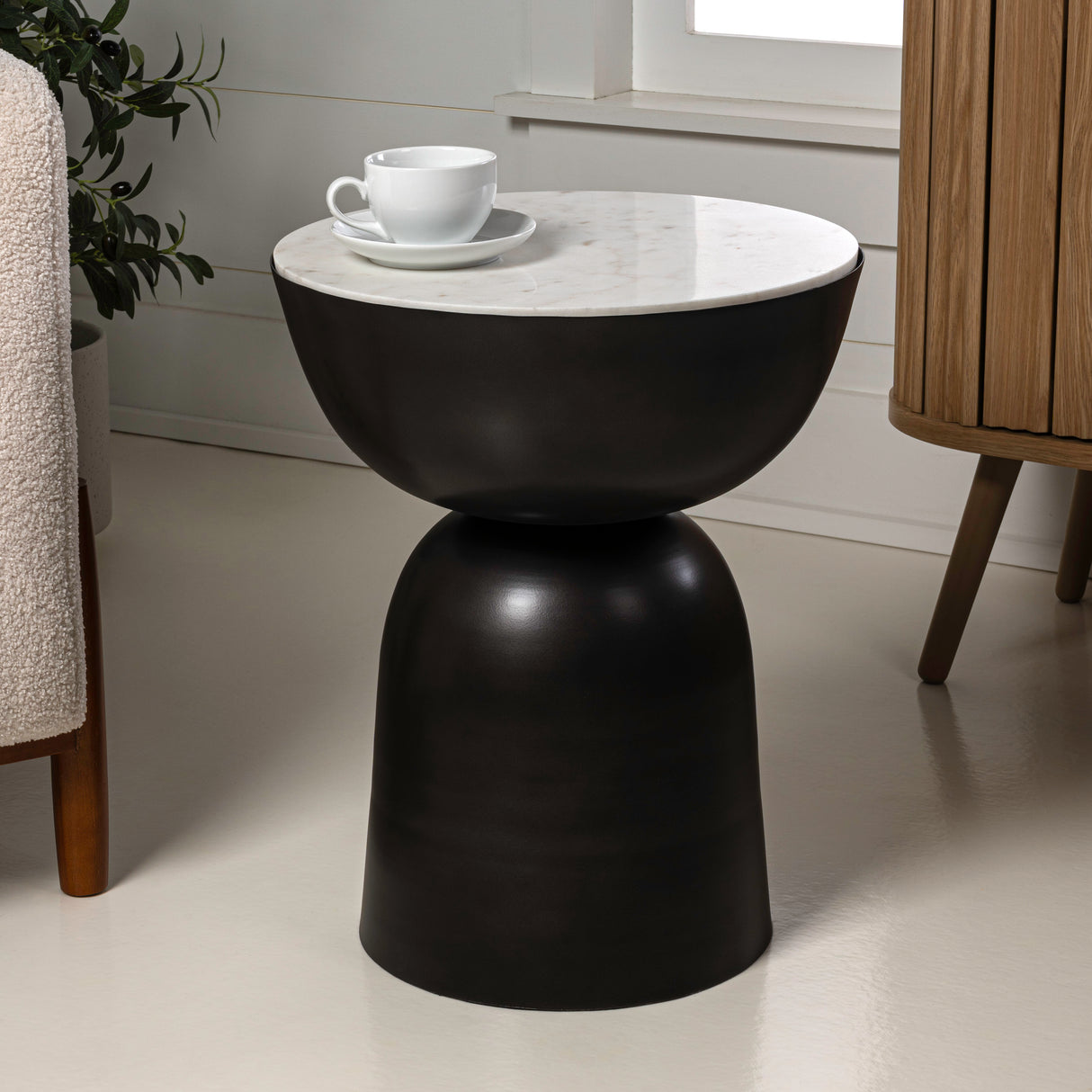 Atarah-Contemporary-Natural-Marble/Metal-Handmade-Hourglass-End-Table-Accent-Tables