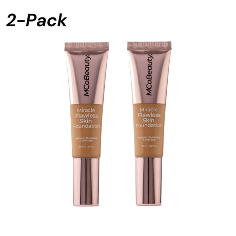 2-PACK-MCoBeauty-Miracle-Flawless-Skin-Foundation-Medium-Warm-30ml-Skin-Foundation