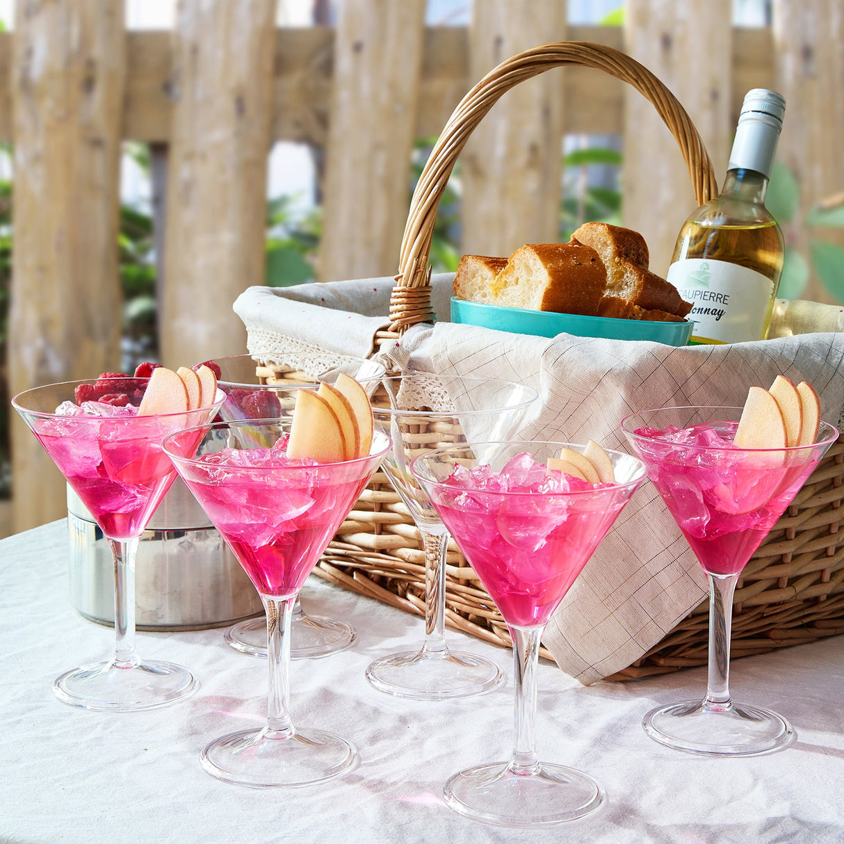 Barcelona-Acrylic-Martini-Cocktail-Glassware,-Set-of-6-Martini-glasses