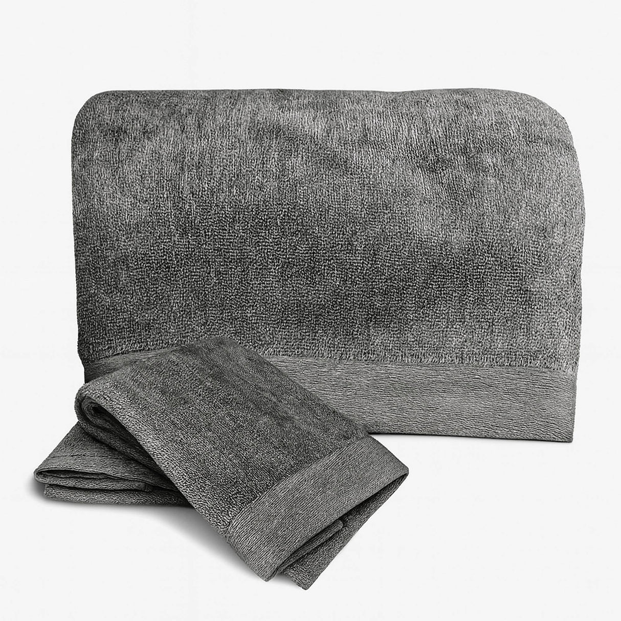 Bamboo Cotton Bath Sheet Set - Viscose from Bamboo + Cotton - 3pc - Charcoal by BedVoyage
