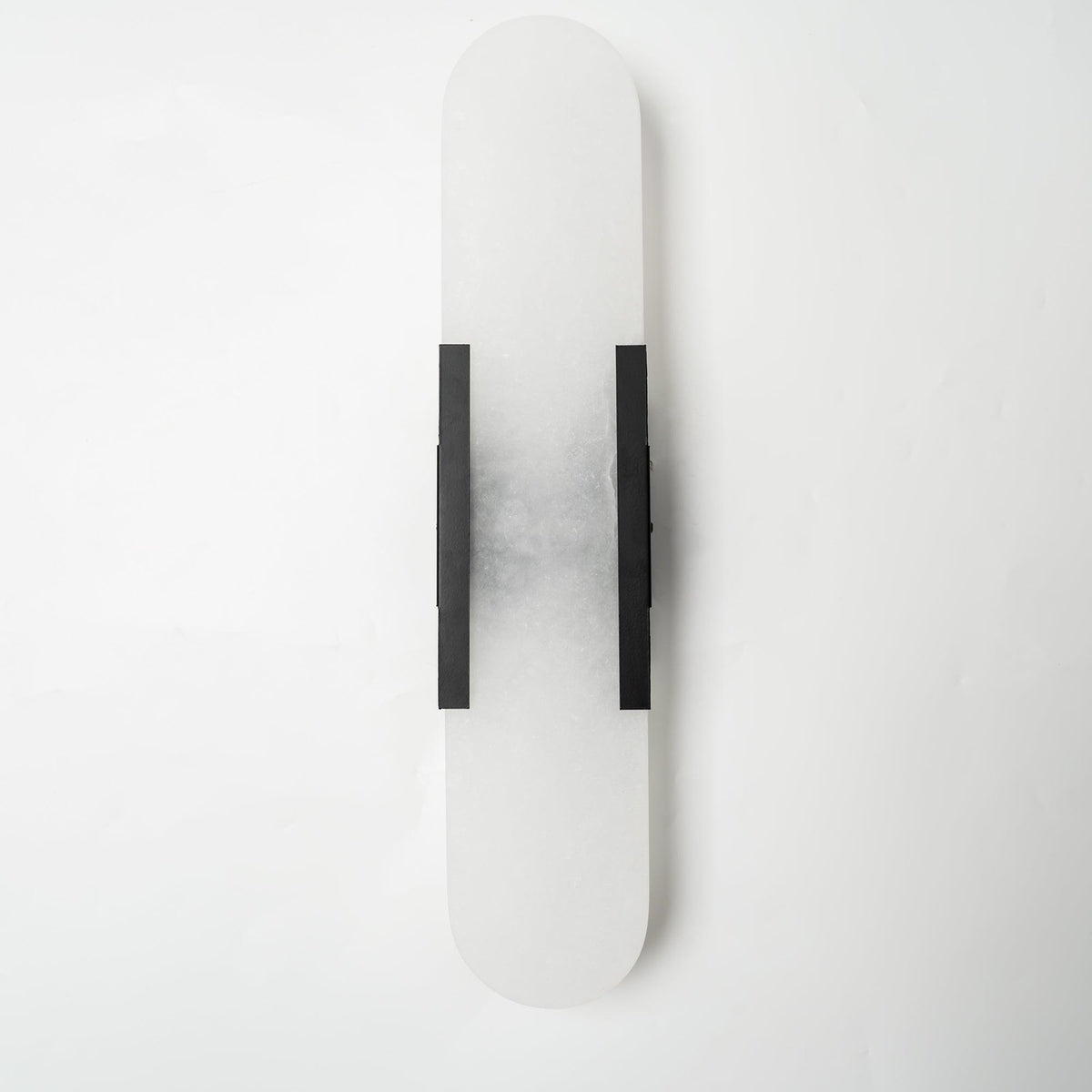 Alvora | Oblong Alabaster Wall Sconce with Brass Accents | Warm Diffused Glow for Foyers