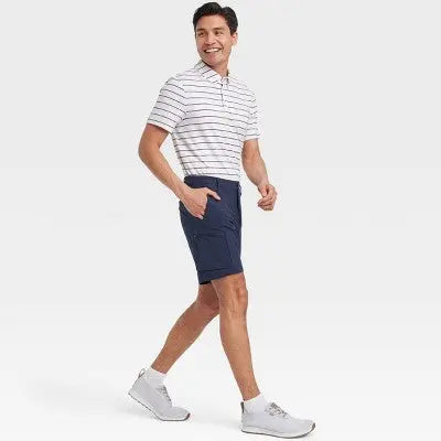 All In Motion Men's Cargo Shorts Moisture Management UV Protection Golf Shorts