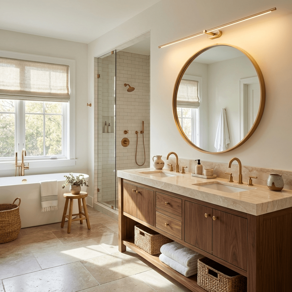 Hardwired Linear LED Wall Lamp with Dimmable Option | Slim Vanity Mirror Light