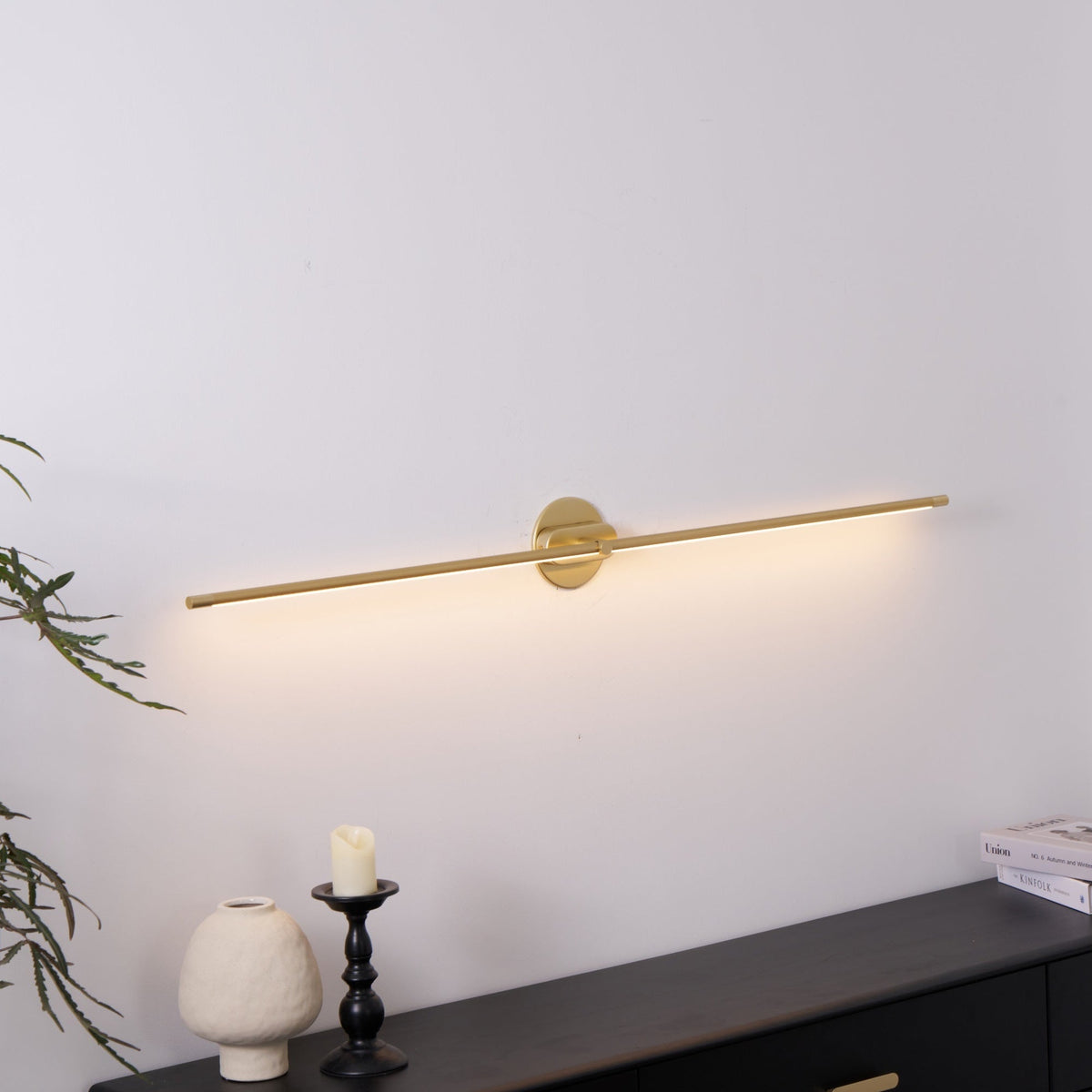 Hardwired Linear LED Wall Lamp with Dimmable Option | Slim Vanity Mirror Light