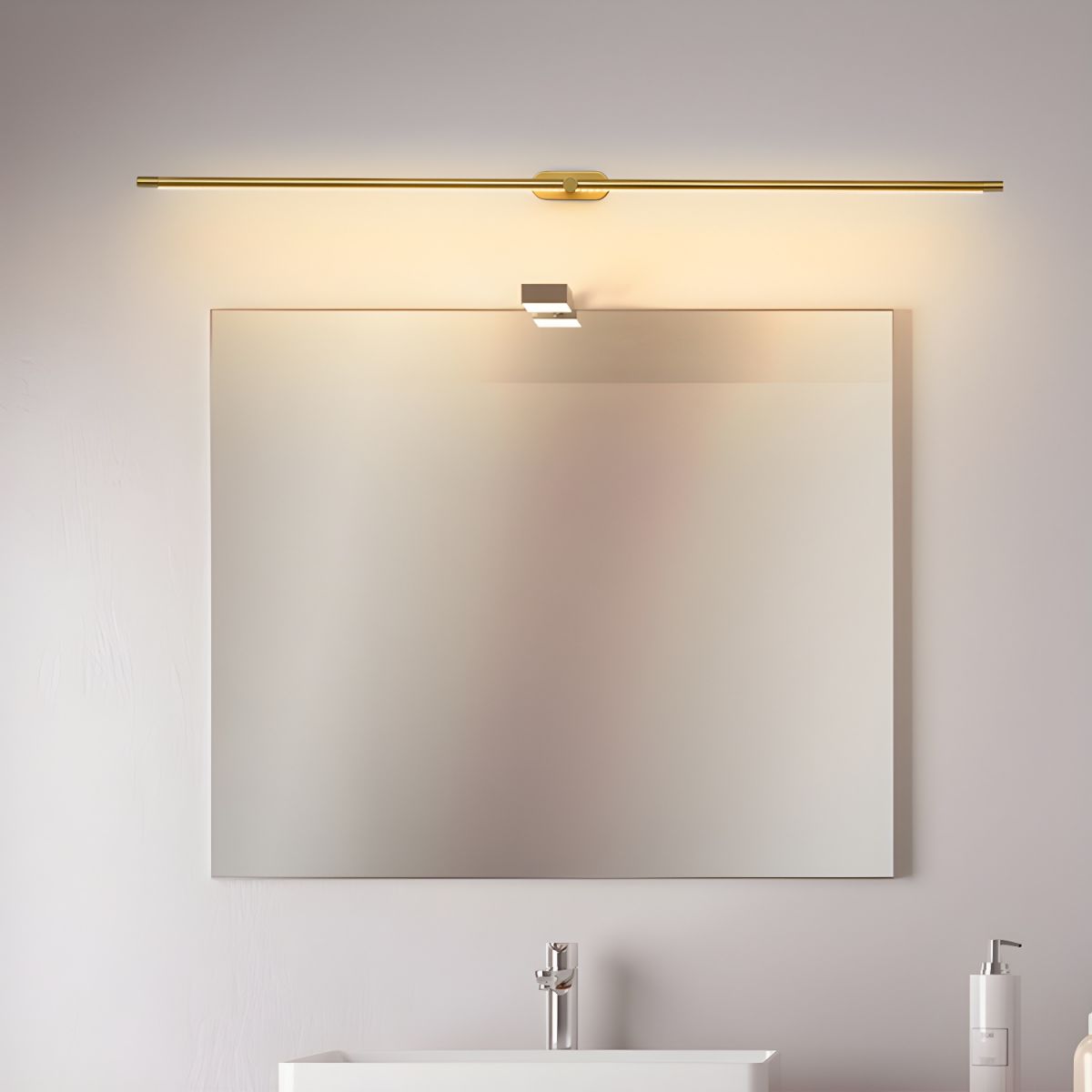 Hardwired Linear LED Wall Lamp with Dimmable Option | Slim Vanity Mirror Light