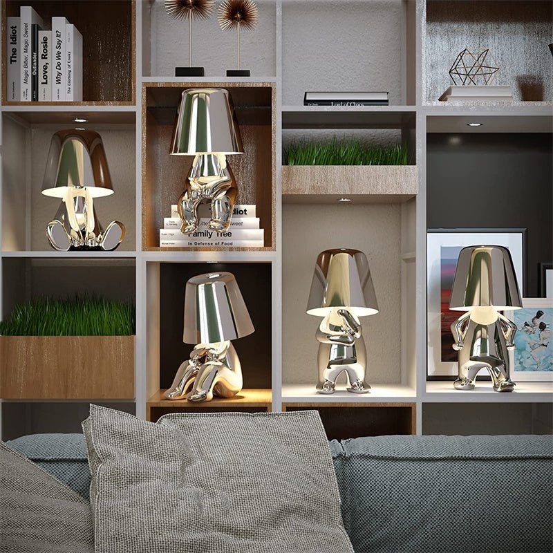 Modern Minimalist Cordless Table Lamp with Dimmable Touch Control – Stylish Bedside or Desk Lighting