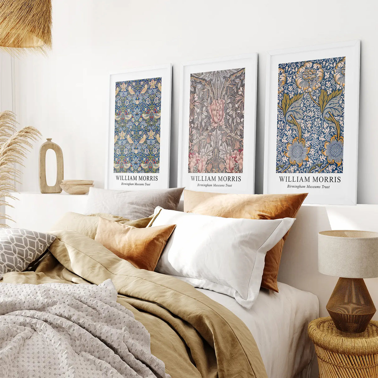 Modern Art Nouveau William Morris Set of 3 Prints