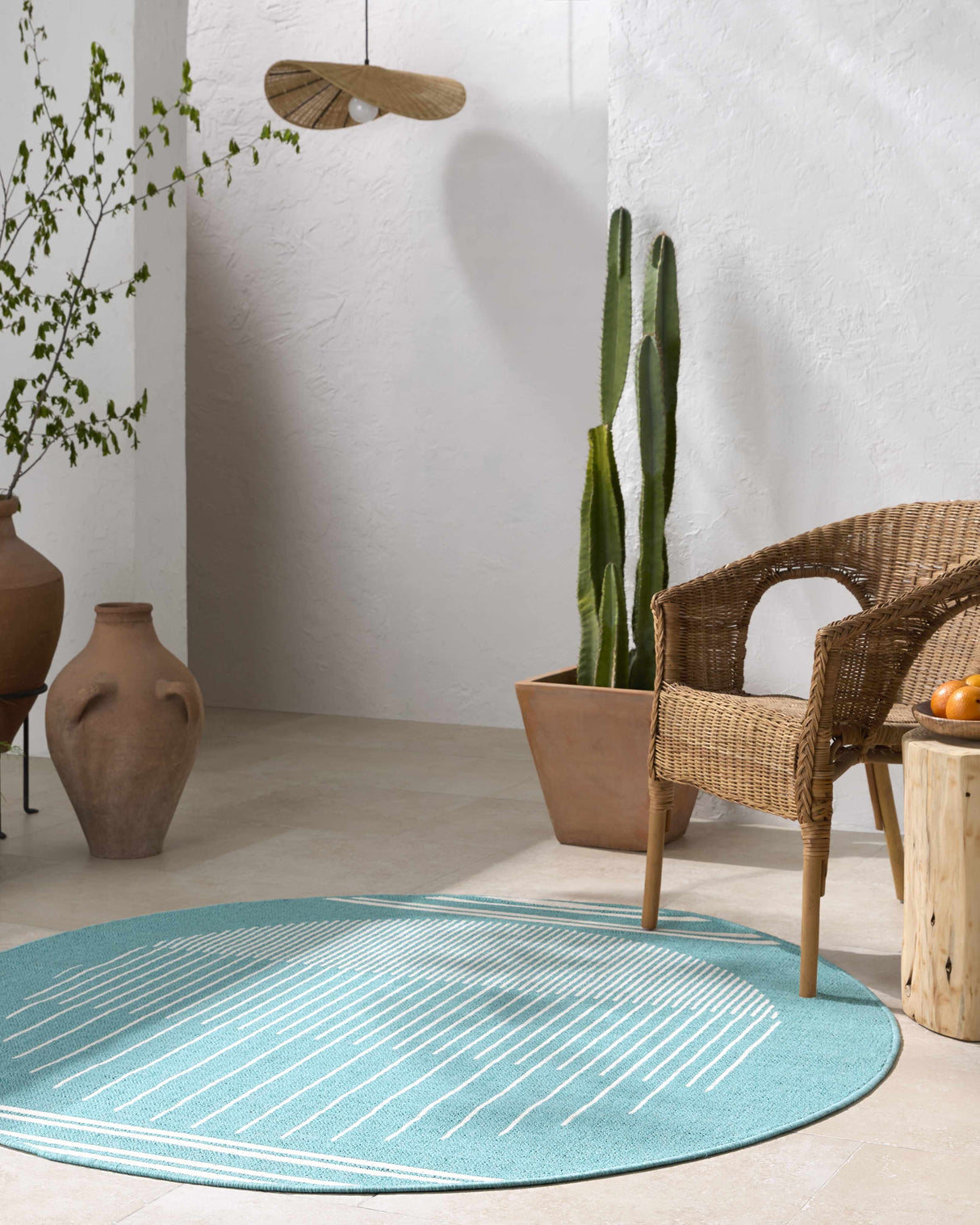 Nabil Aqua Area Rug - Clearance