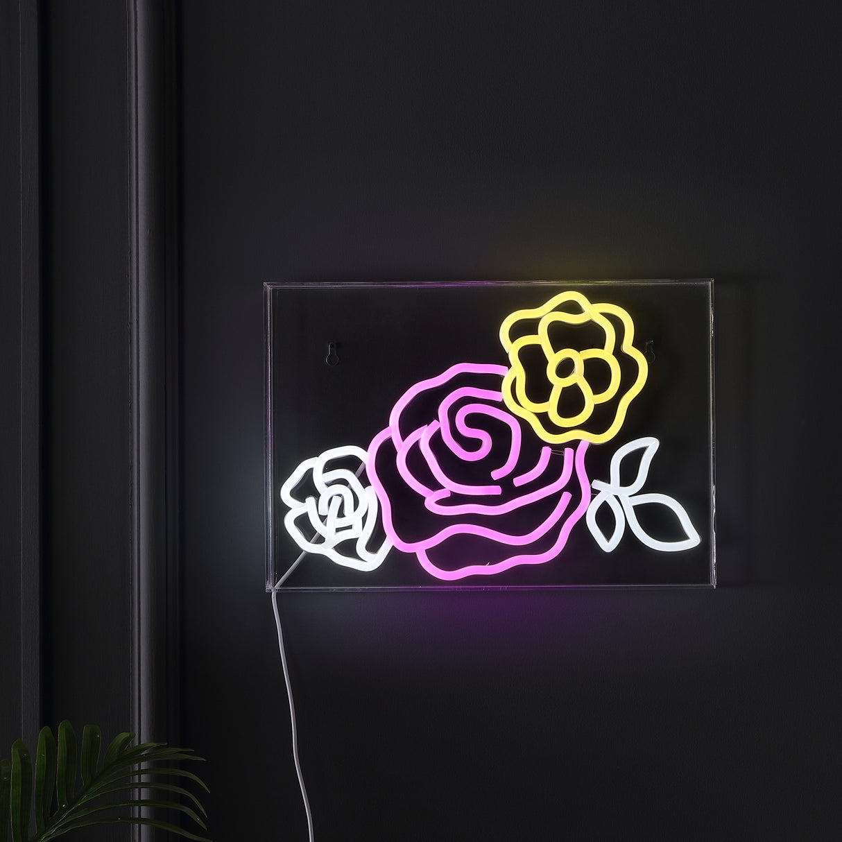 Crowd X 10.3" Contemporary Glam Acrylic Box USB Operated LED Neon Light