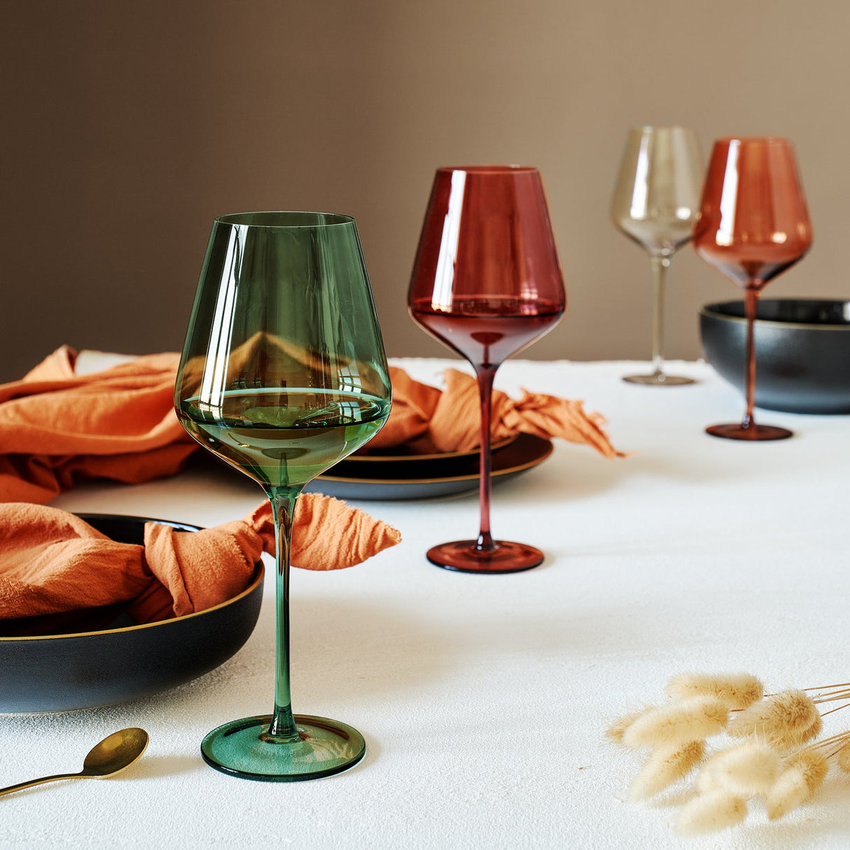 Tonal Stemmed Wine Glassware, Set of 6