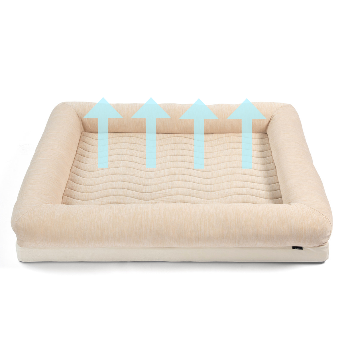 PupChill™ Cooling 4-Bolster Dog Bed - Arctic Sand
